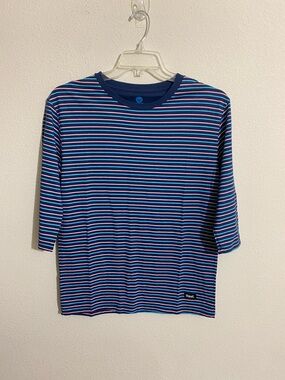 VAST Striped 2/3 Sleeve T-shirt Tops Women's Size M